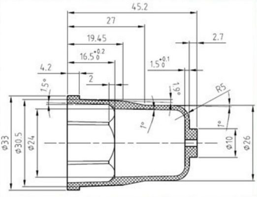 EPDM NBR Viton Auto Custom Rubber Parts , Customized Molded Rubber Components